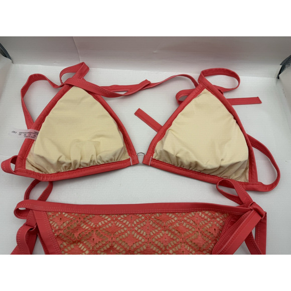 Women Plus Size, Bikini Sets String 2-Piece Halter Swimsuits w/Tie Side Size 1XL - Picture 6 of 13